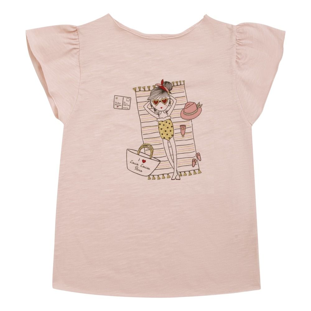 Papillon T-Shirt Pale pink Louis Louise Fashion Baby , Children