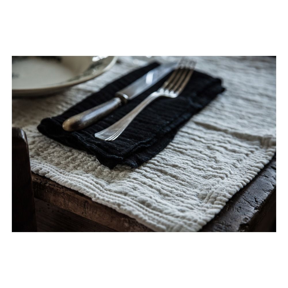 Serviette de table en gaze de coton Encre Autumn Design Adulte