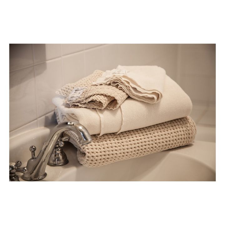 Asciugamano bagno nido d'ape  | Ecru- Immagine del prodotto n°2