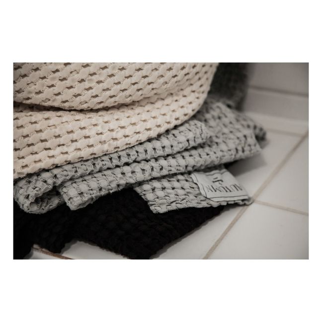 Waffled bath towel | Ecru