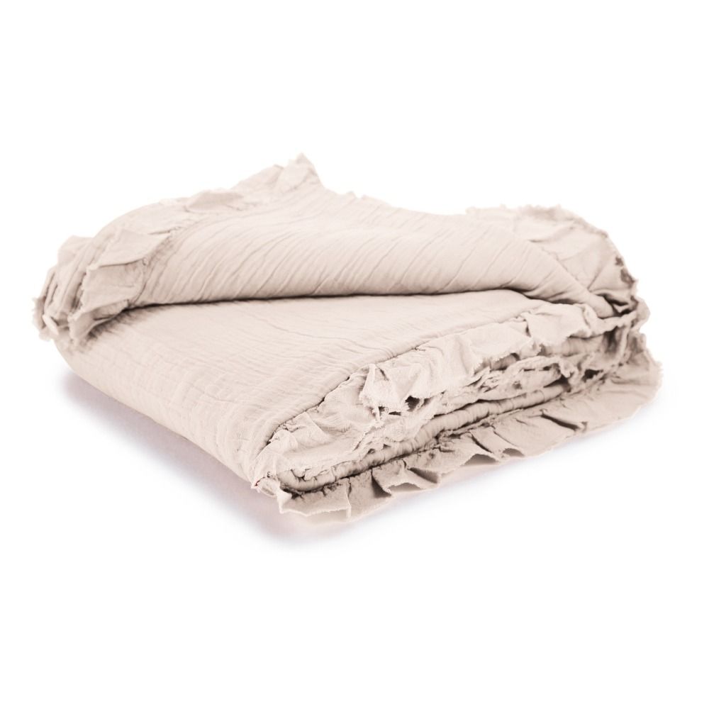 Cotton Gauze Ruffled Bed Set Ecru- Product image n°2