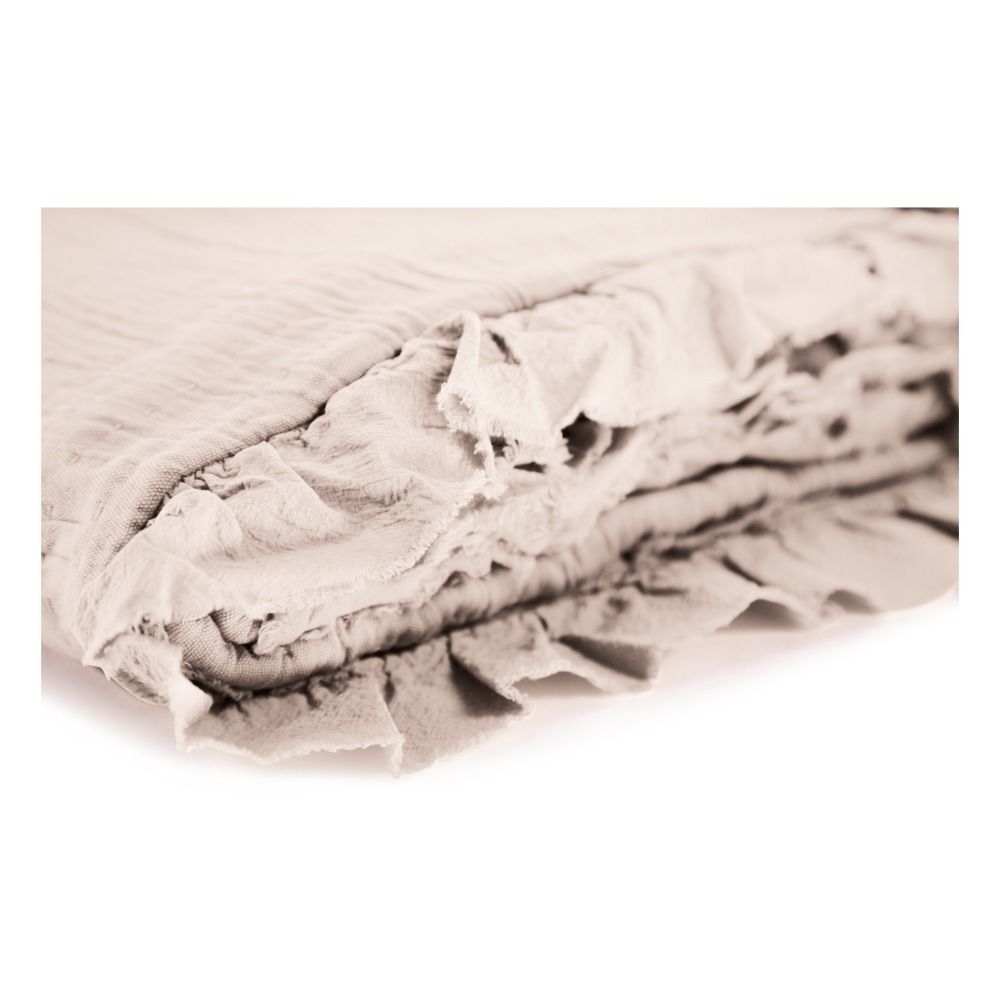 Cotton Gauze Ruffled Bed Set Ecru- Product image n°3
