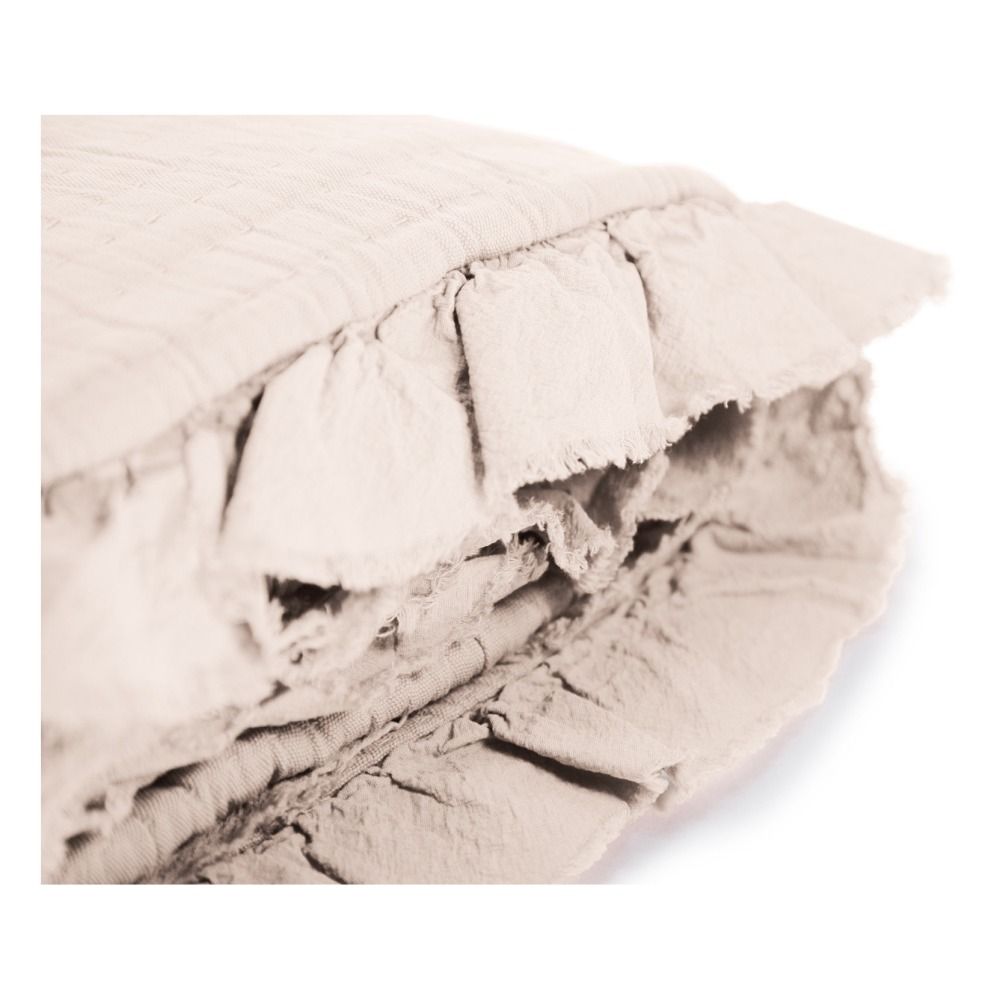 Cotton Gauze Ruffled Bed Set Ecru- Product image n°4