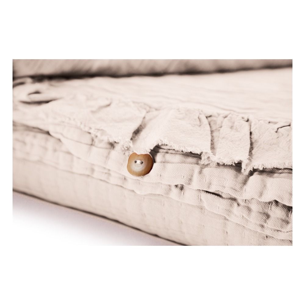 Cotton Gauze Ruffled Bed Set Ecru- Product image n°5