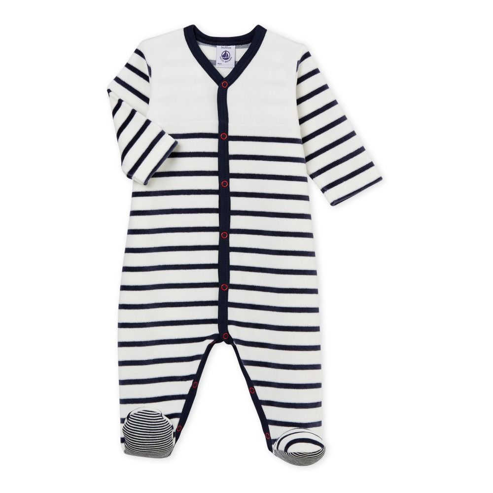 Pyjama Fut Blanc Petit Bateau Mode Bebe