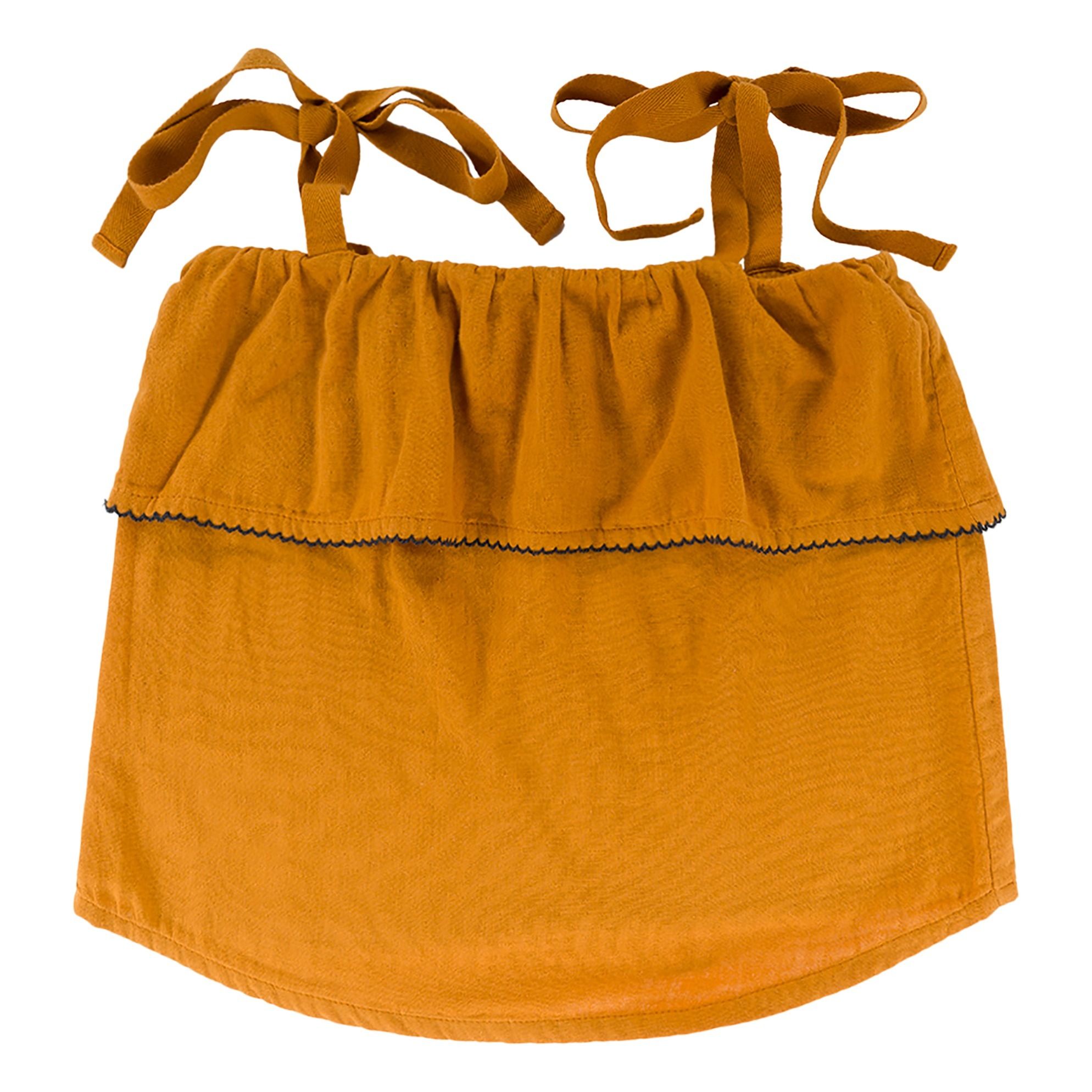 Omibia - Top Gaufré Coton Bio Cornelia - Fille - Orange