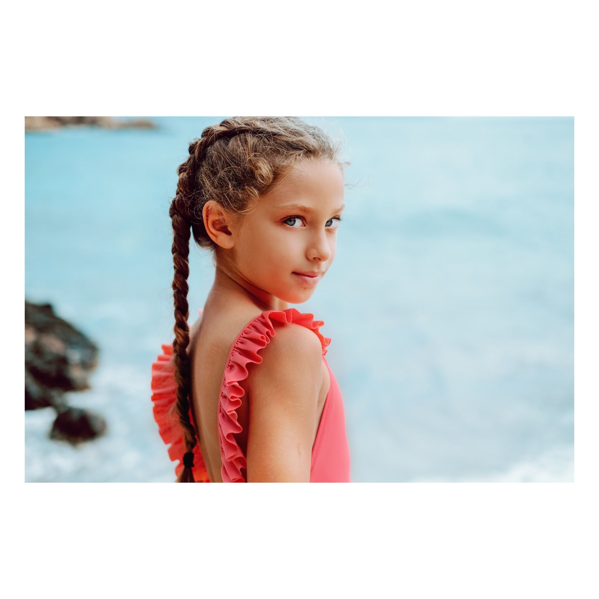 Bora Bora Swimsuit Coral Lison Paris Fashion Teen , Children