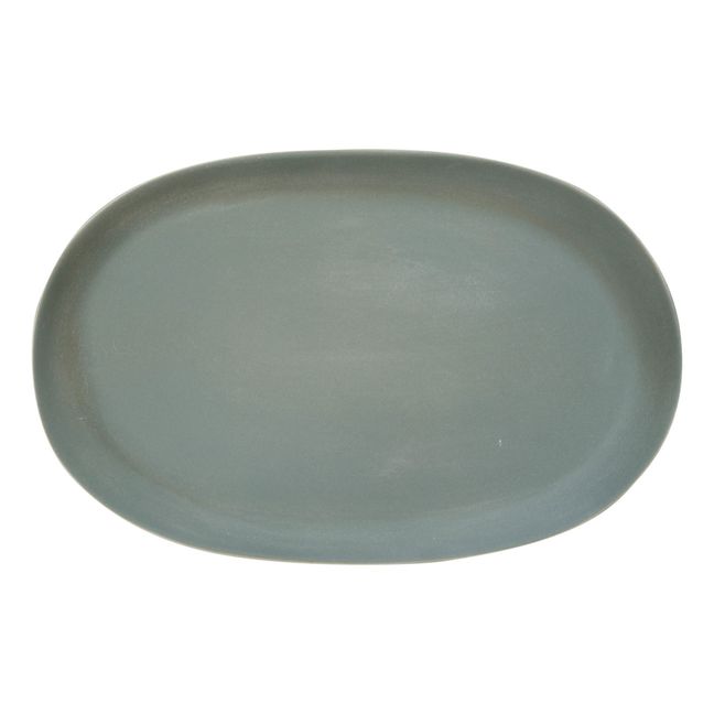 Plato de cerámica Sharing Azul Pavo Real
