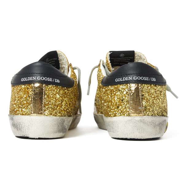 Rose gold clearance glitter superstars