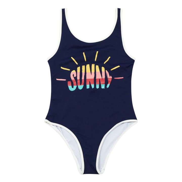 Sunny Swimsuit | Navy blue- Product image n°0