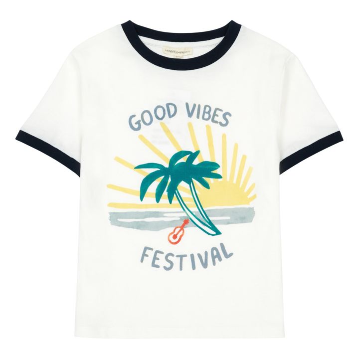 T-Shirt Good Vibes Garçon Bianco- Immagine del prodotto n°0