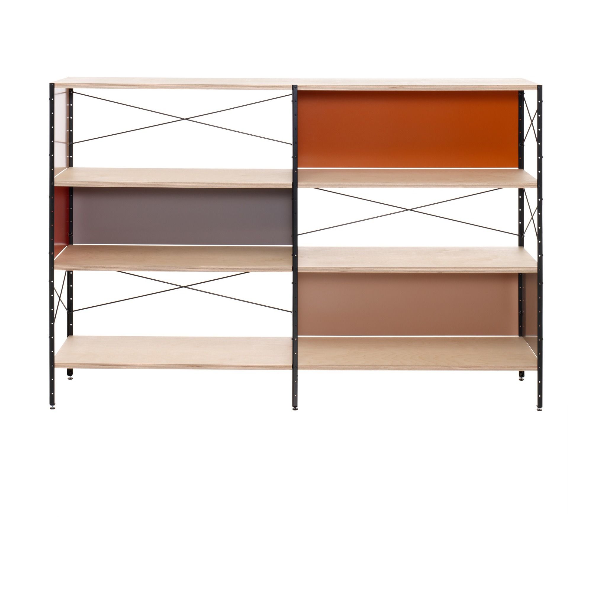 Vitra - Bibliothèque ESU Shelf - 3 étagères - Charles & Ray Eames - Multicolore