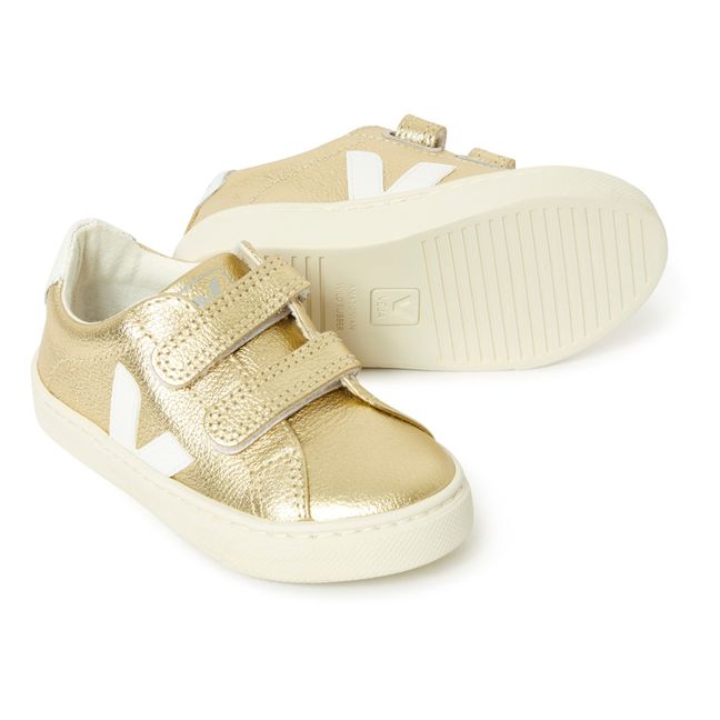 Baskets Scratchs Esplar Cuir | Doré