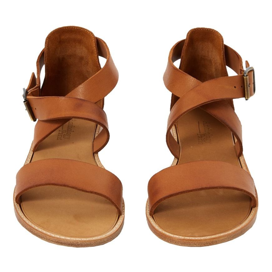 Sabot | Sandali Cuoio In Pelle Tan | Primadonna Collection Femme « Hylia