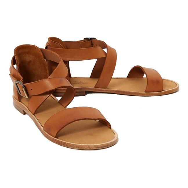 Anthology Paris - Umeko Leather Sandals - Caramel | Smallable