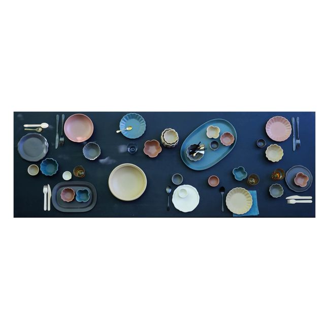 Sharing Ceramic Serving Platter | White satin