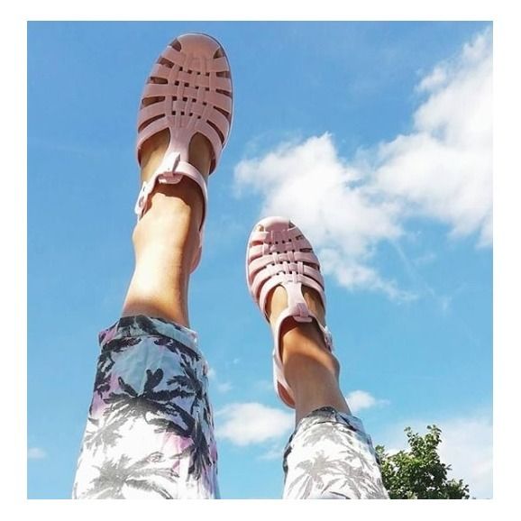 Sun Plastic Sandals  Pale pink- Product image n°1