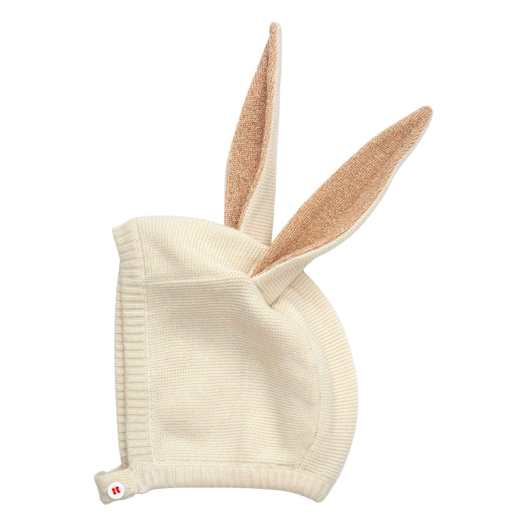 Bonnet oreilles de lapin en coton bio- Image produit n°0
