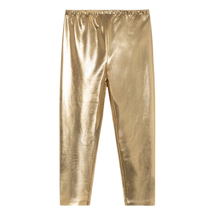 Gold shop lame leggings