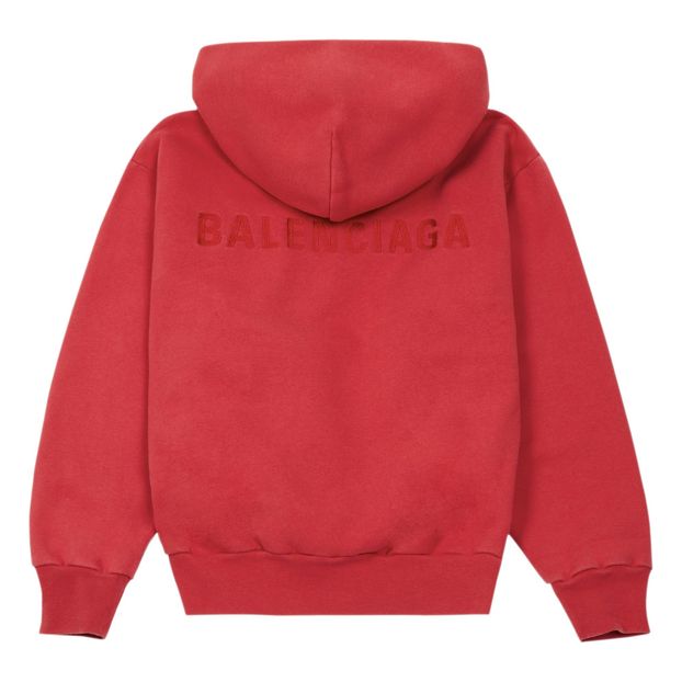 balenciaga logo hoodie red