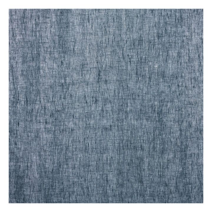 Washed linen rod pocket or clip ring curtains | Faded Blue- Product image n°2