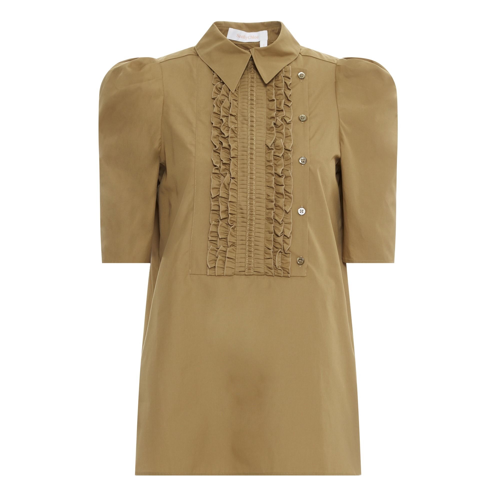 See by Chloé - Chemise plastron - Femme - Beige