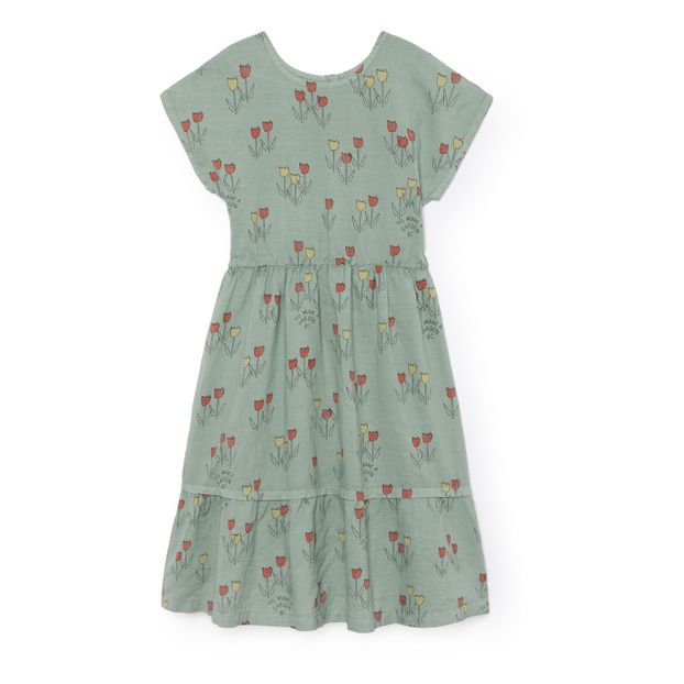 robe midi fleurs