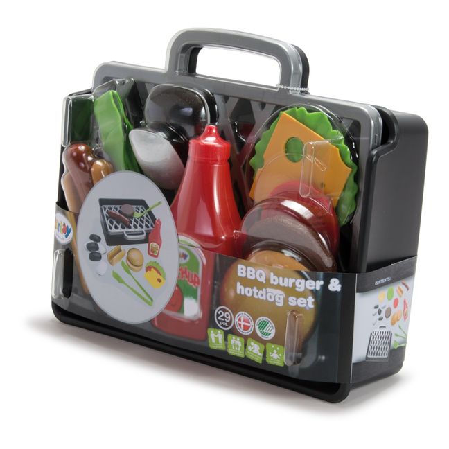 Barbecue, hamburger e hot dog