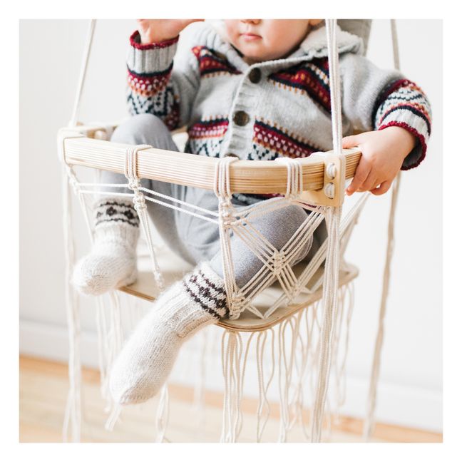 Crochet Baby Swing | White