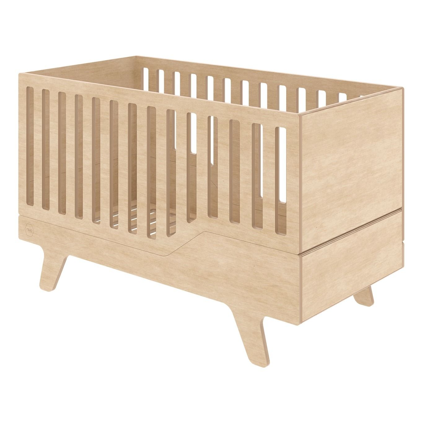 birch wood crib