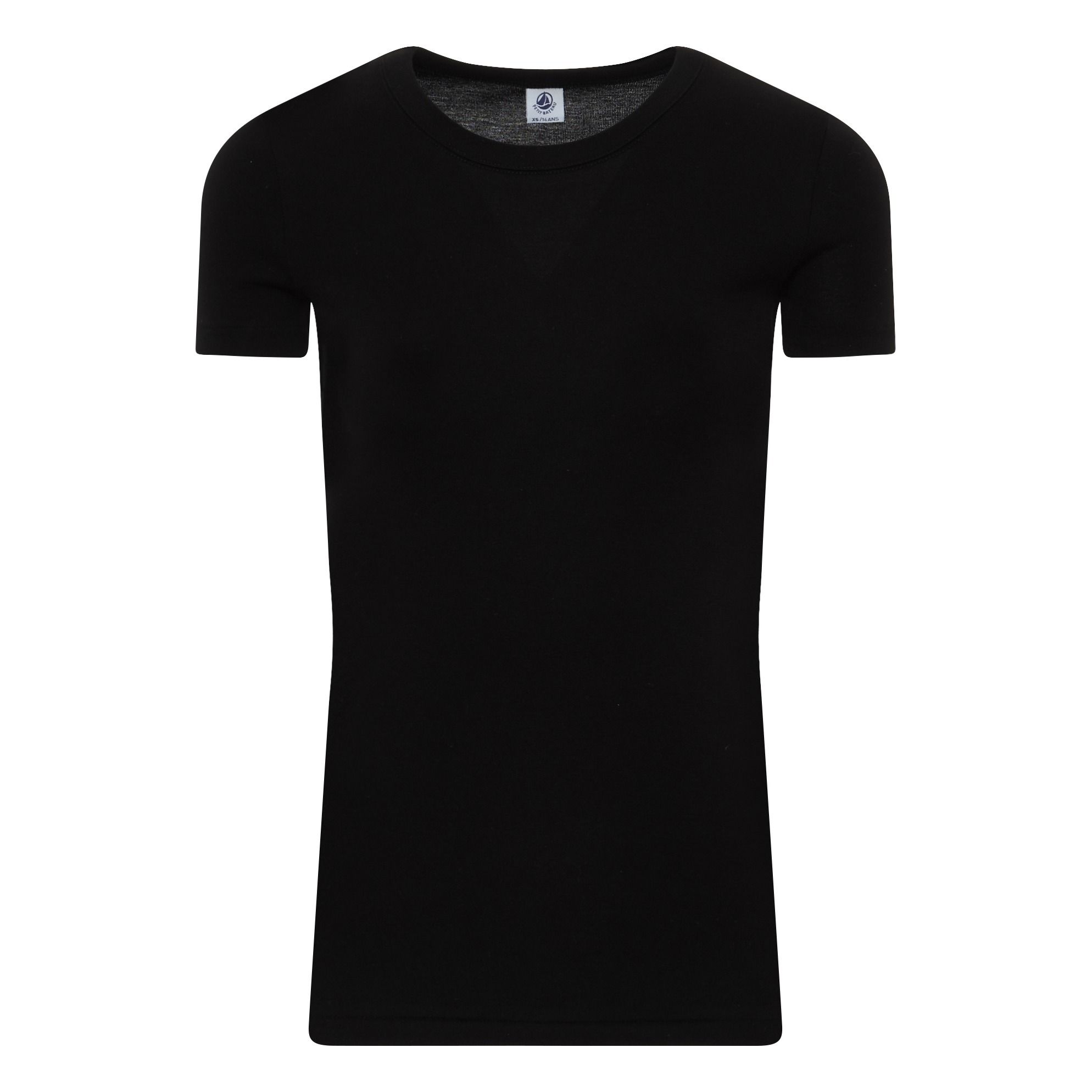 Petit Bateau - T-Shirt Uni - Collection Adulte - - Femme - Noir