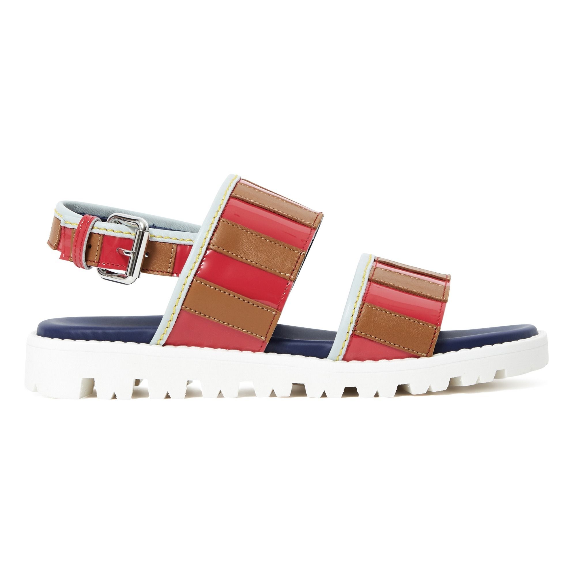 Marni - Sandales Cuir Vernis - Fille - Rose