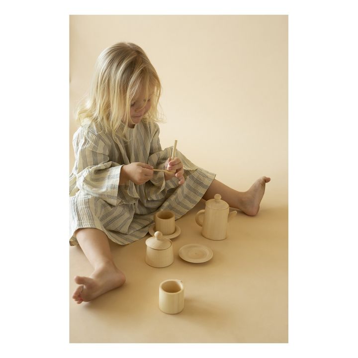 Toy tea set in wood- Product image n°1