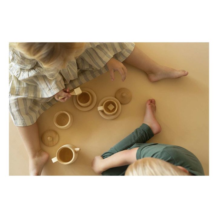Toy tea set in wood- Product image n°2