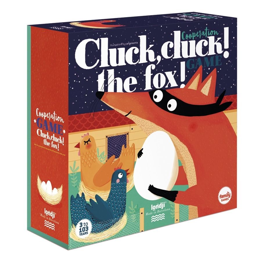 Londji - Jeu de coopération Cluck cluck the fox! - Multicolore