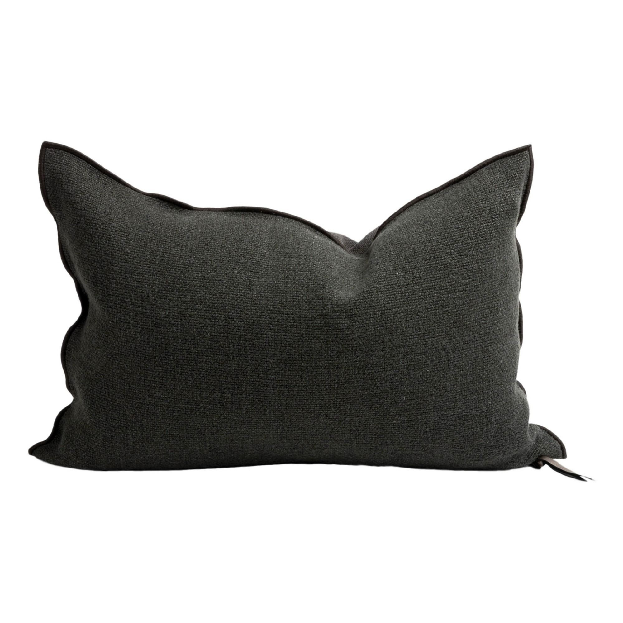 Maison de vacances - Coussin Vice Versa en toile Formentera - Charbon