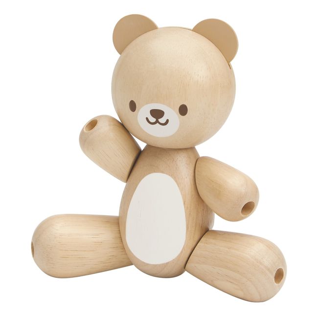 Ourson articulé en bois