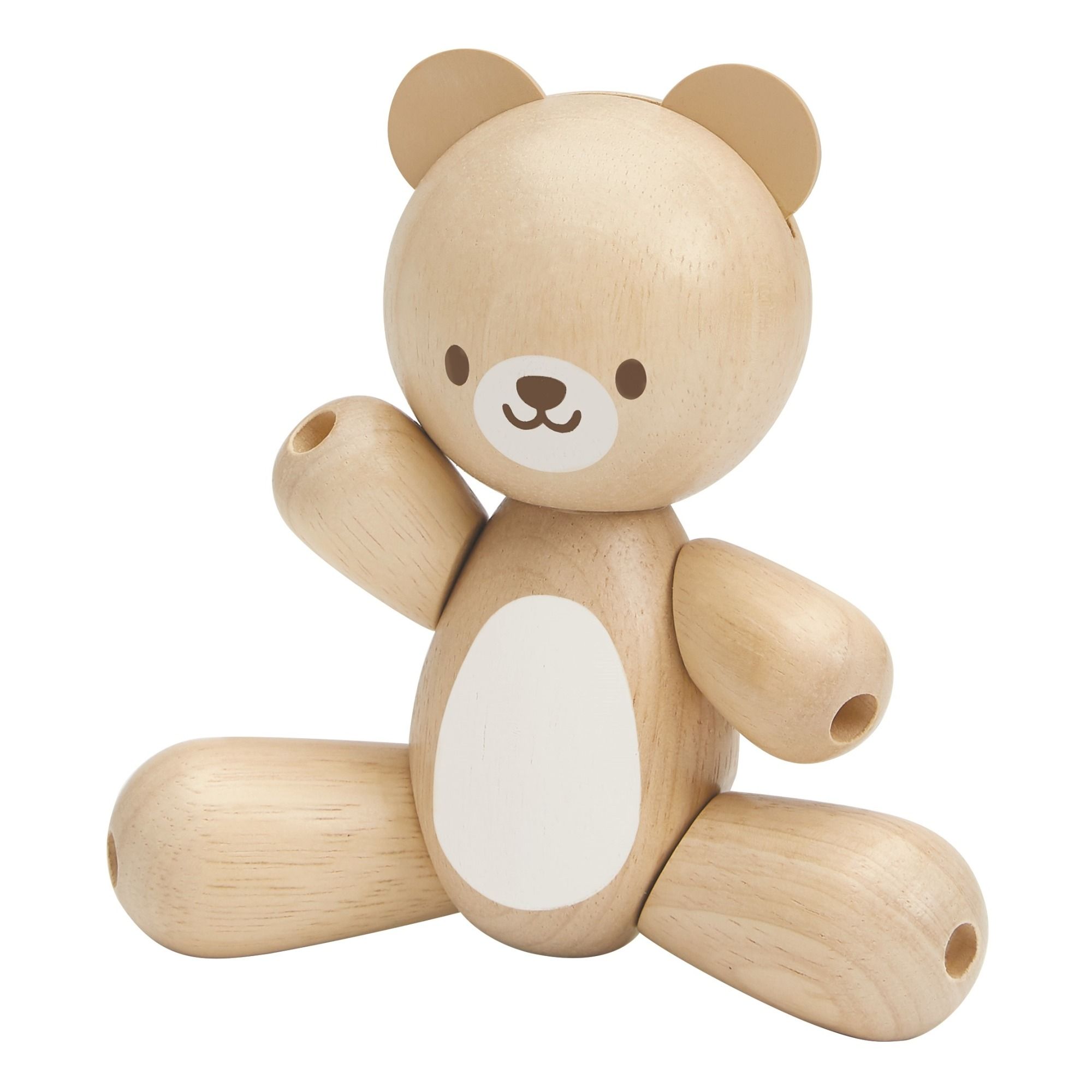 Wooden jointed teddy bear Plan Toys Toys and Hobbies Baby