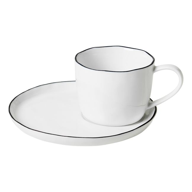 Salt Porcelaine Cup with Cup Plate 