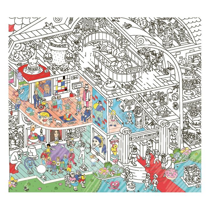 Giant Colouring Poster - Crazy Museum- Product image n°2