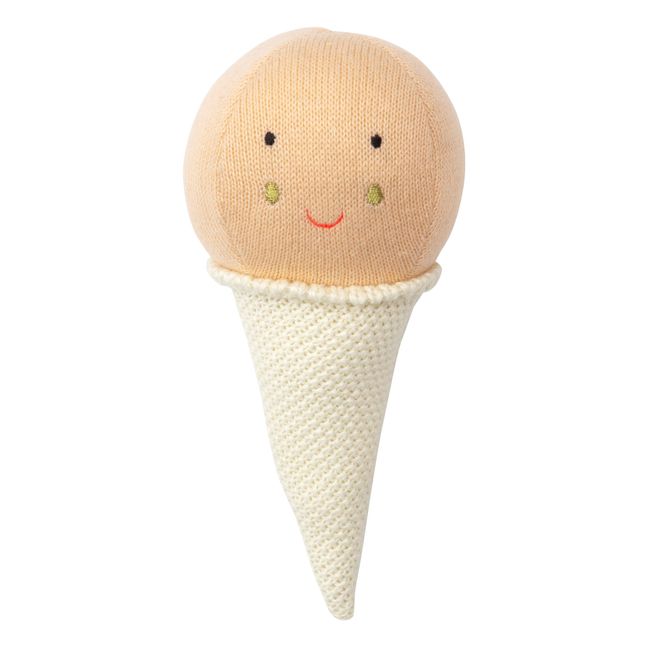 Organic cotton ice cream rattle