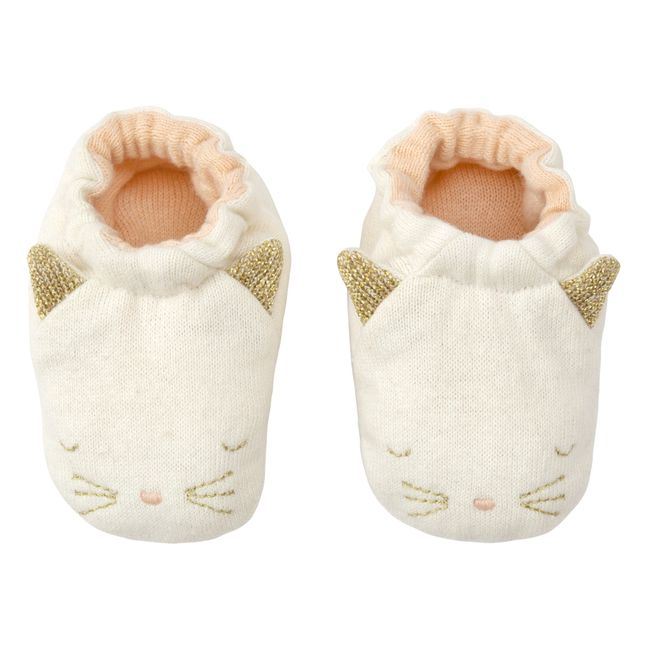 Organic cotton cat slippers