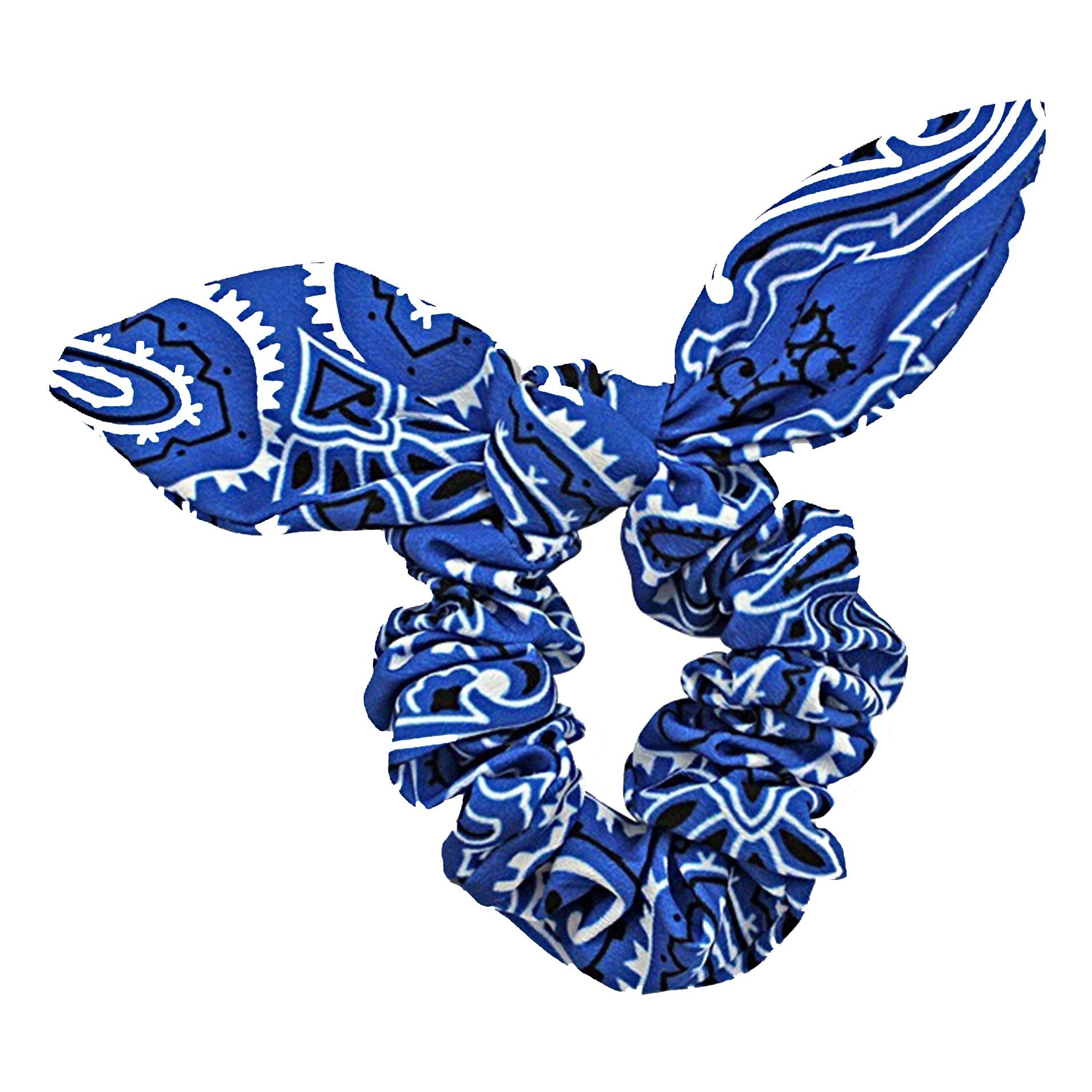 Bandana scrunchie Blue- Product image n°0