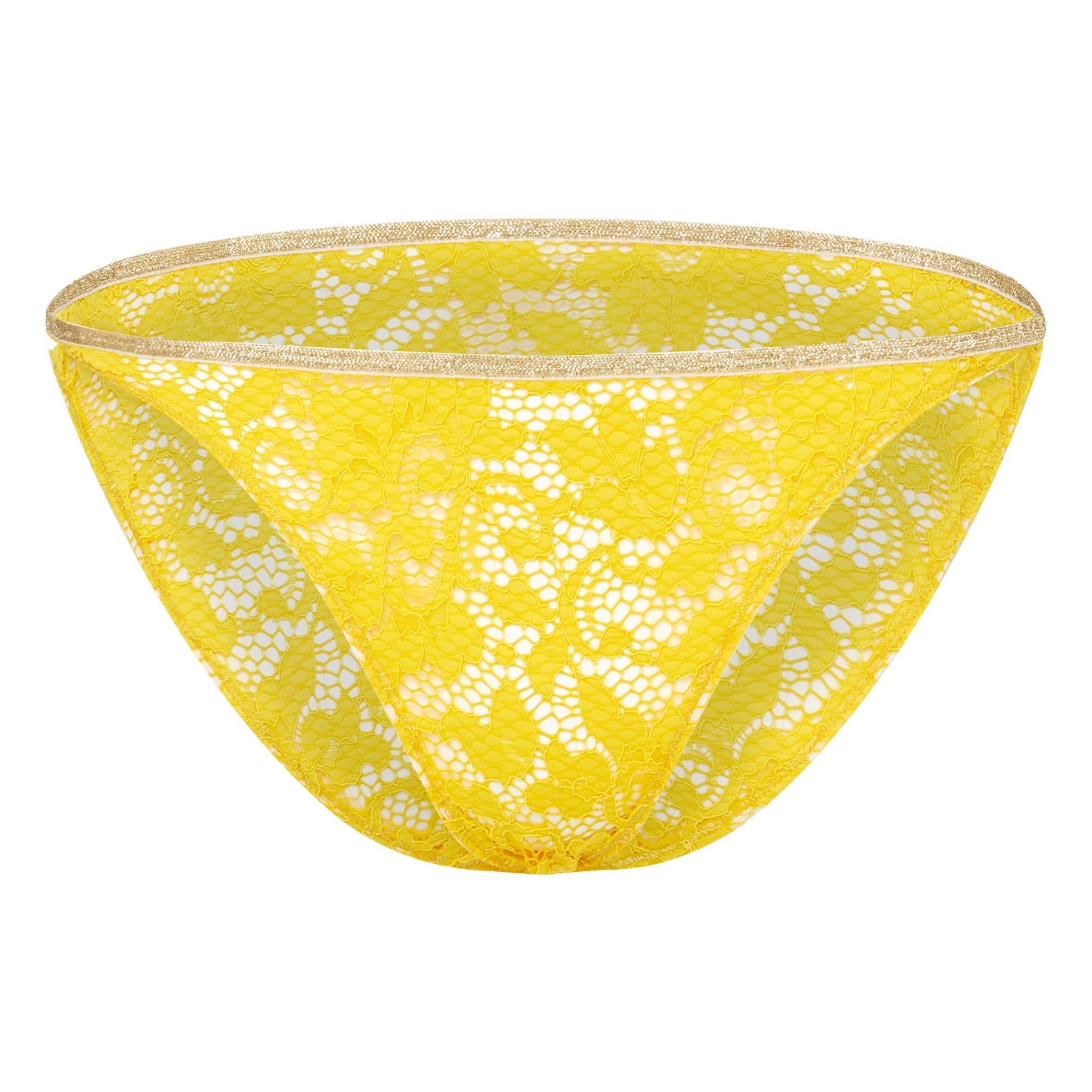 La Nouvelle - Culotte Rosa Dentelle - Fille - Jaune