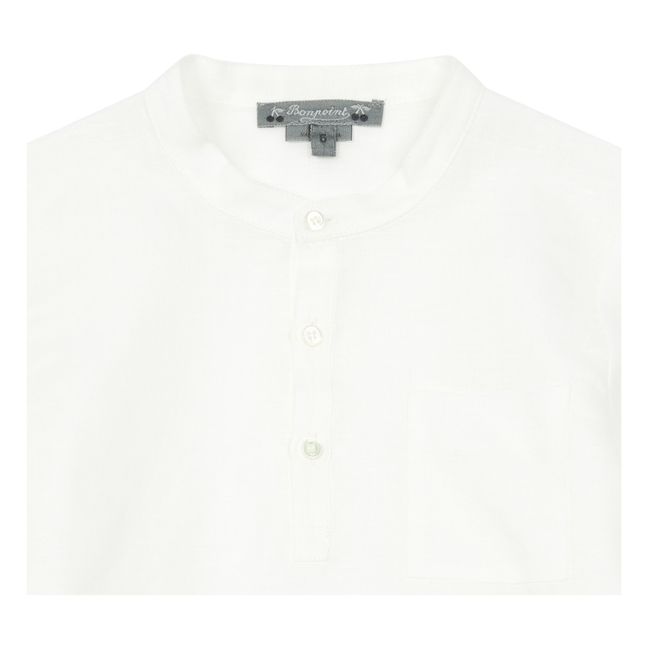 Artiste linen kurta shirt | White