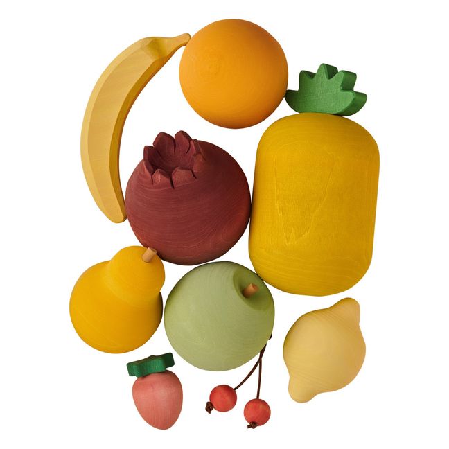 Set di frutta in legno