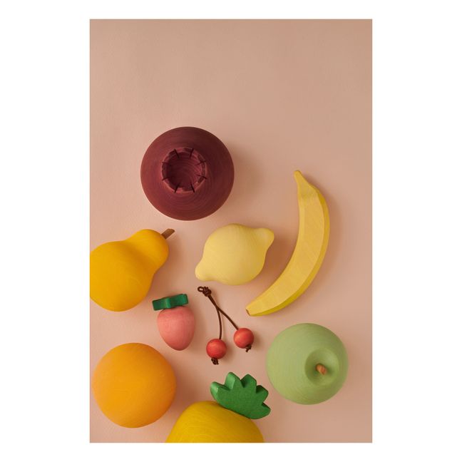 Fruit toy set in wood