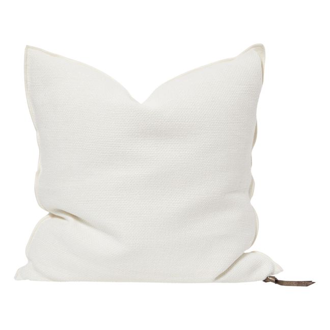 Coussin Vice Versa en toile Formentera | Blanc