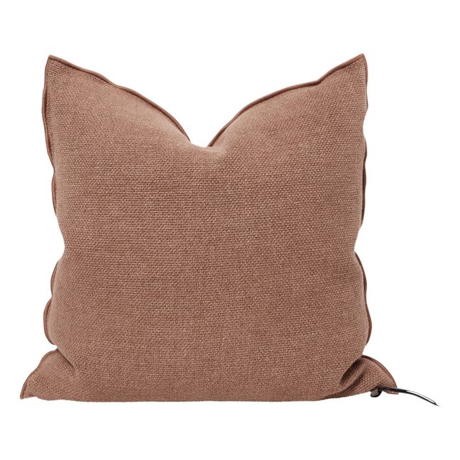 Vice Versa Formentera canvas cushion | Clay