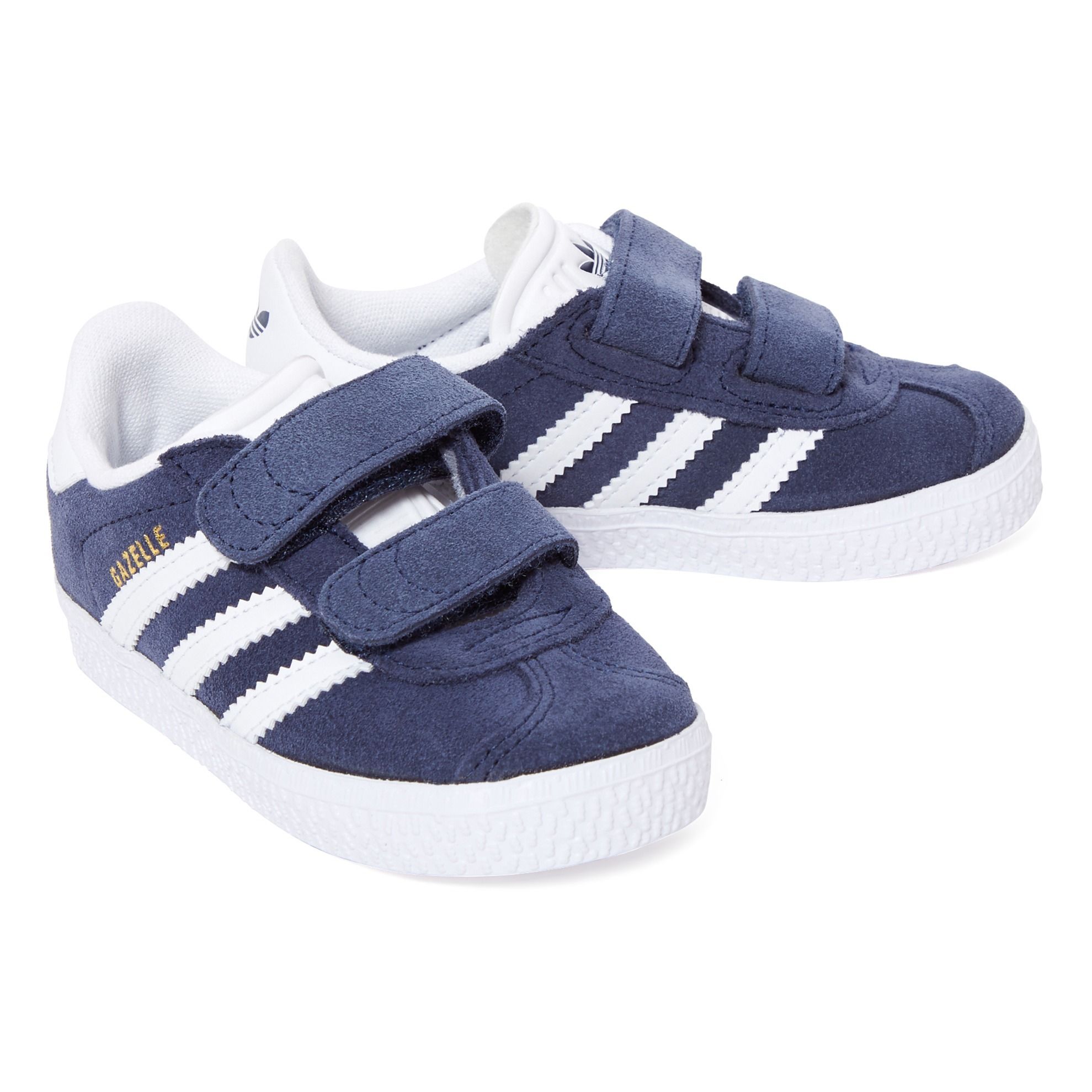 Gazelle 2 velcro trainers Navy blue Adidas Shoes Baby , Children